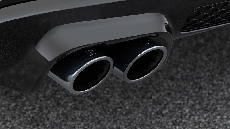 Photo of Brabus TAILPIPES BLACK CHROME for the Mercedes Benz S500 (W223) - Image 1